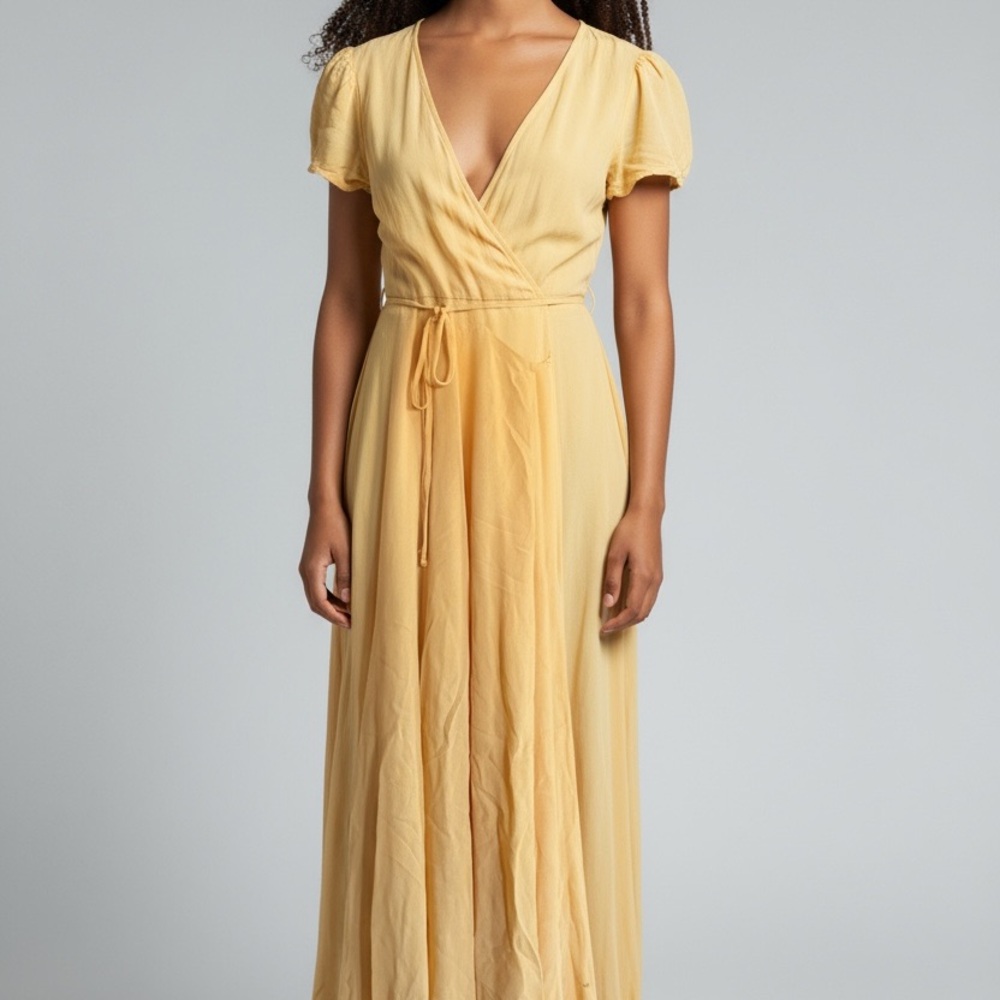Reformation Sunny Yellow Maxi Dress
